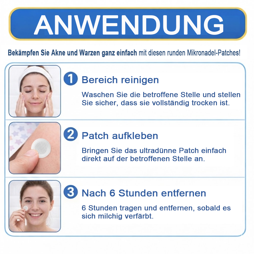 ⏳Celsiora® 2-in-1 Mikronadel- & Hydrokolloid-Pflaster | Entferner für erhabene Muttermale, Akne, flache Warzen & Hautanhängsel | Verbessert Falten, Narben & Hautunreinheiten | Unsichtbare Stern-Pickelpflaster für Gesicht & Körper (Copy)