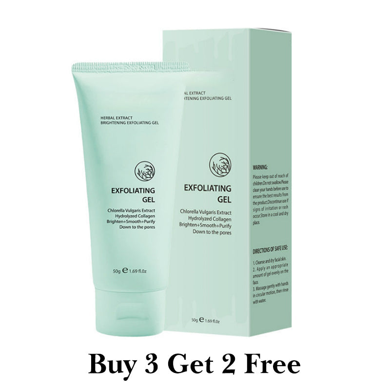80%OFF-Kräuter-Exfoliating Gel mit Chlorella & Kollagen – Aufhellendes Peeling für glatte, reine Haut