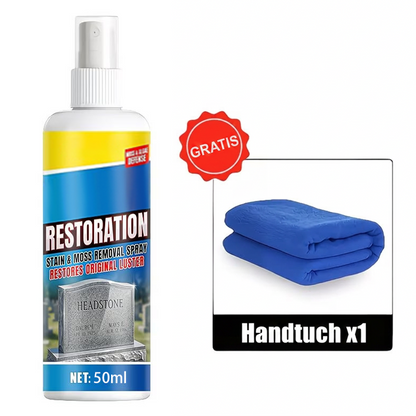 ⏰ Kaufe 2, erhalte 1 gratis! 🎁Grabstein-Reinigungs- & Restaurierungsspray – Flecken sofort entfernen