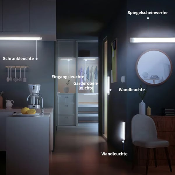 🏆🔥💡Bohrfreie intelligente Sensor magnetische aufladbare LED-Leuchte -Remifa®