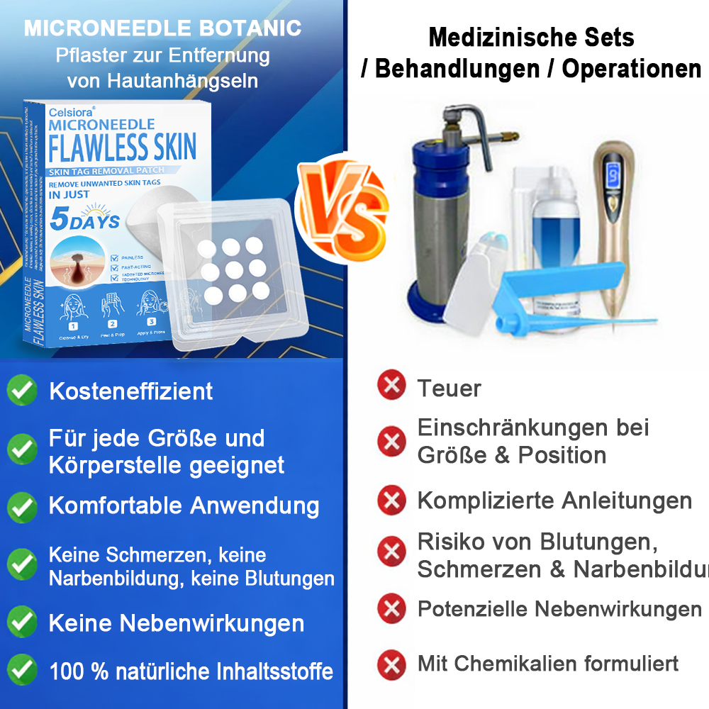 ⏳Celsiora® 2-in-1 Mikronadel- & Hydrokolloid-Pflaster | Entferner für erhabene Muttermale, Akne, flache Warzen & Hautanhängsel | Verbessert Falten, Narben & Hautunreinheiten | Unsichtbare Stern-Pickelpflaster für Gesicht & Körper (Copy)