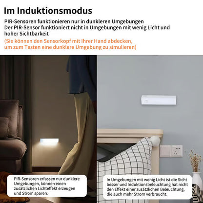 🏆💡Bohrfreie intelligente Sensor magnetische aufladbare LED-Leuchte -Remifa®
