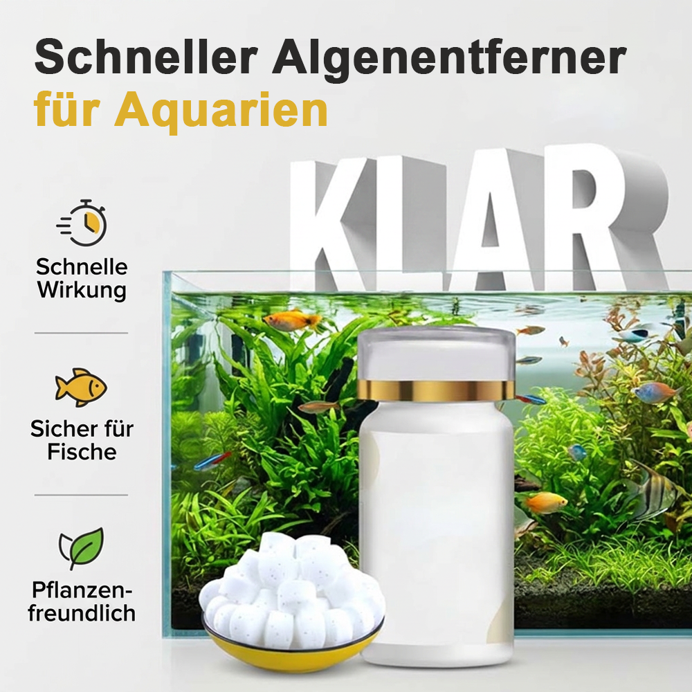 🐟💧 50% RABATT 🔥 Effektives Mittel gegen grünes Wasser & Moos im Aquarium – kristallklares Wasser in kurzer Zeit ✨