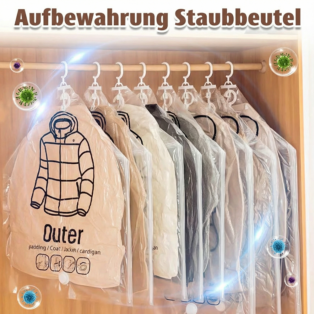 💘 Valentinstagsangebot: 50% Rabatt! ✨Hängende Vakuum-Aufbewahrungsbeutel mit Elektropumpe – Sparen Sie 75 % mehr Platz & Zeit!