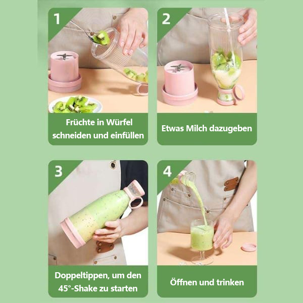 💥Neujahrsangebot 55% Rabatt💥Bestseller Tragbarer Entsafter | Frischer Saft überall und jederzeit -Remifa®