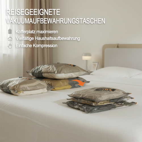 Vakuum-Kompressionsbeutel für Reisen & Zuhause – Platzsparende Aufbewahrung für Kleidung 🧳🏠