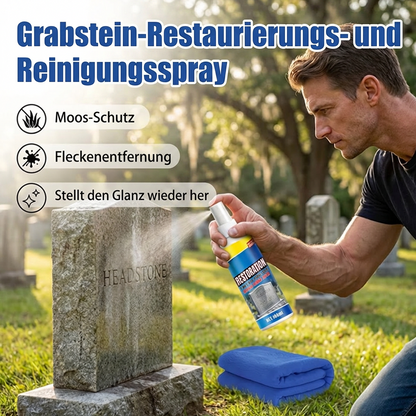 ⏰ Kaufe 2, erhalte 1 gratis! 🎁Grabstein-Reinigungs- & Restaurierungsspray – Flecken sofort entfernen