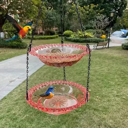 🔥💐 FRÜHLINGSTAG SALE - 50 % RABATT ⚡ ÜBER 50.000 VERKAUFT! 🐦 Solar Hänge-Vogelbad – Brunnen oder Vogelfutterspender
