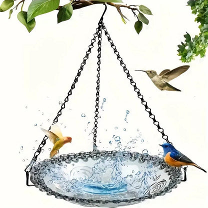 🔥💐 FRÜHLINGSTAG SALE - 50 % RABATT ⚡ ÜBER 50.000 VERKAUFT! 🐦 Solar Hänge-Vogelbad – Brunnen oder Vogelfutterspender