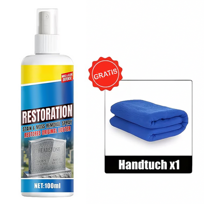 ⏰ Kaufe 2, erhalte 1 gratis! 🎁Grabstein-Reinigungs- & Restaurierungsspray – Flecken sofort entfernen