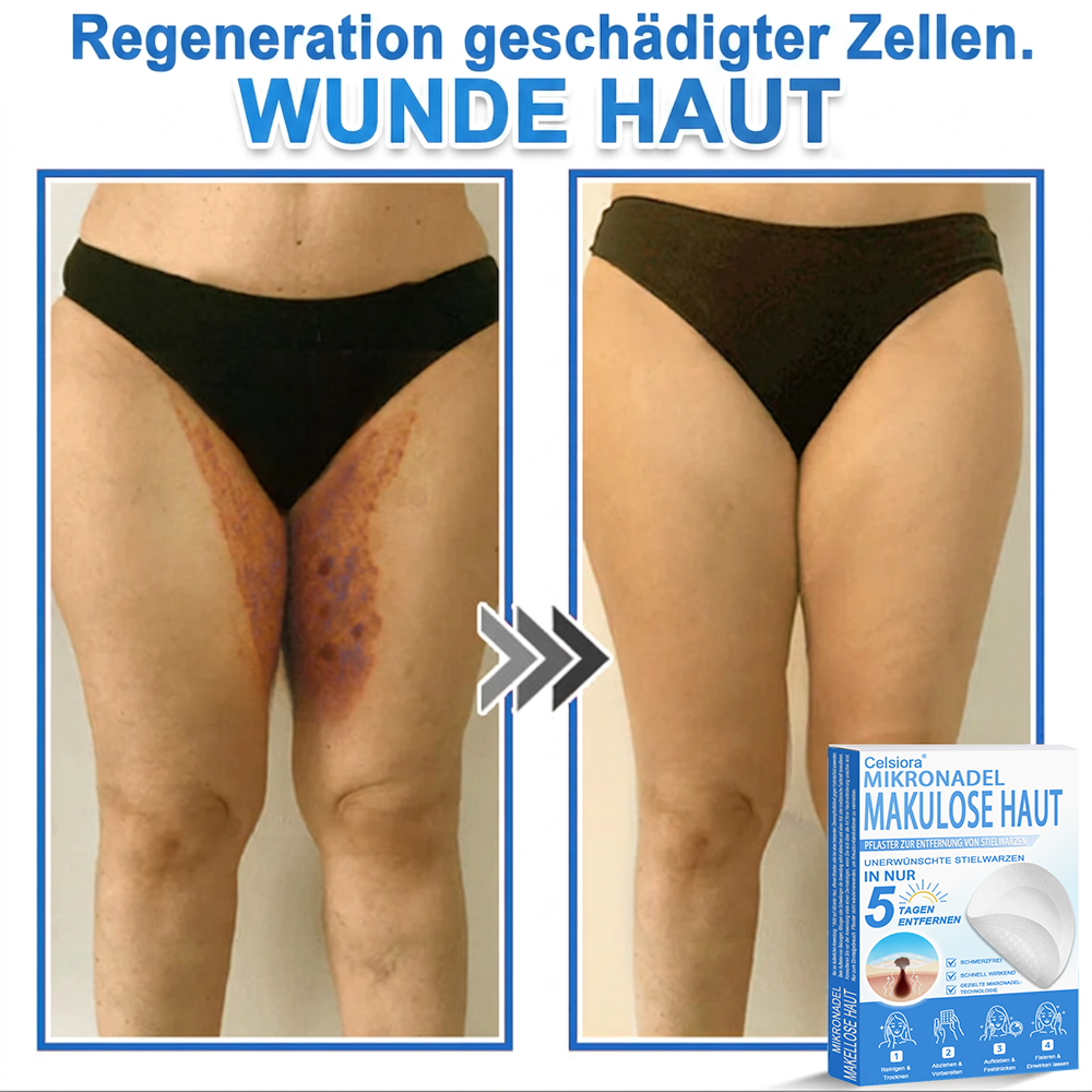 👨‍⚕️Celsiora® 2-in-1 Mikronadel- & Hydrokolloid-Pflaster | Entferner für erhabene Muttermale, Akne, flache Warzen & Hautanhängsel | Verbessert Falten, Narben & Hautunreinheiten | Unsichtbare Stern-Pickelpflaster für Gesicht & Körper
