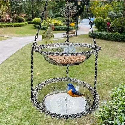 🔥💐 FRÜHLINGSTAG SALE - 50 % RABATT ⚡ ÜBER 50.000 VERKAUFT! 🐦 Solar Hänge-Vogelbad – Brunnen oder Vogelfutterspender