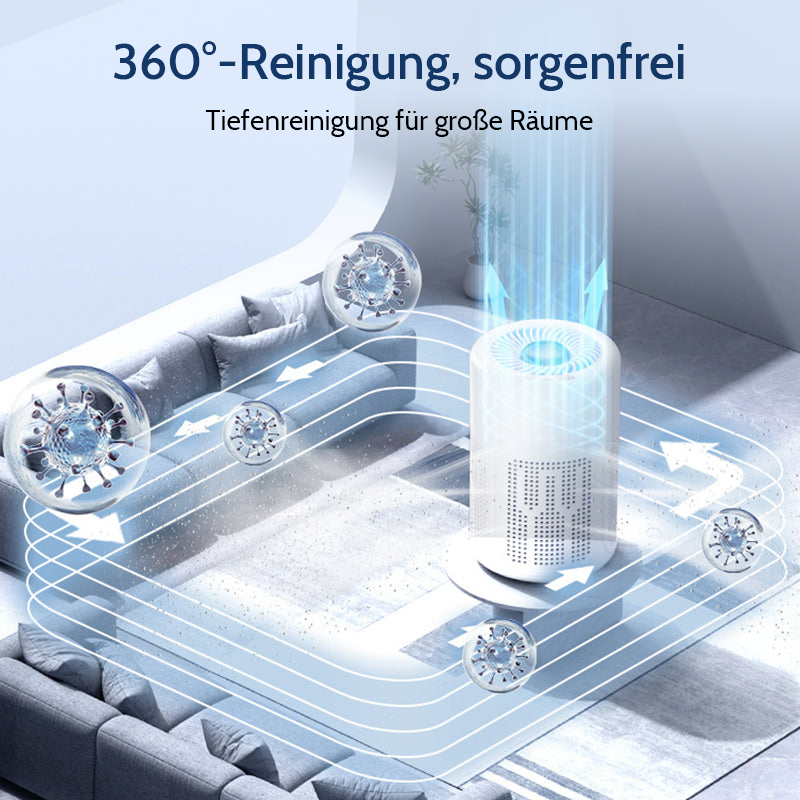 🌬️ 50% RABATT! 🔥 Kompakter Luftreiniger für Zuhause – 2026 Bestseller – Leise, energieeffizient & perfekt für Allergiker, Staub und Haustierhaare 🏠