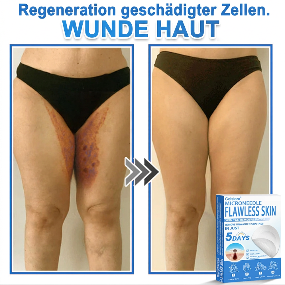 🟢Celsiora® 2-in-1 Mikronadel- & Hydrokolloid-Pflaster | Entferner für erhabene Muttermale, Akne, flache Warzen & Hautanhängsel | Verbessert Falten, Narben & Hautunreinheiten | Unsichtbare Stern-Pickelpflaster für Gesicht & Körper