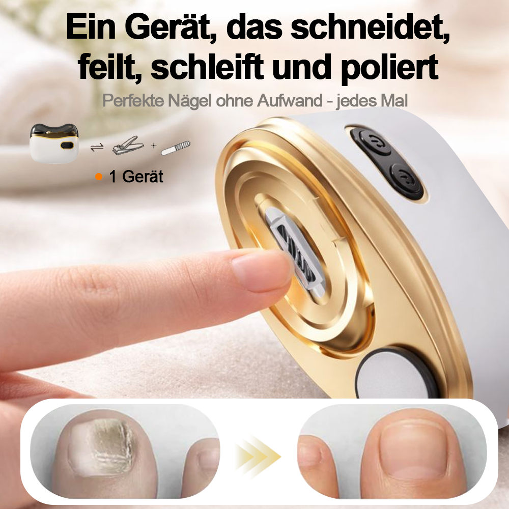 💥LETZTER TAG VERKAUF 50% RABATT💥 2-in-1 Elektrischer Nagelknipser & Polierer 🏆 Universelle automatische Nagelfeile für Erwachsene und Kinder👶 -Remifa®