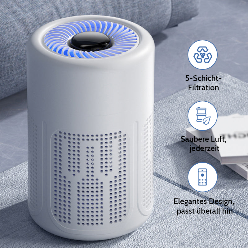 🌬️ 50% RABATT! 🔥 Kompakter Luftreiniger für Zuhause – 2026 Bestseller – Leise, energieeffizient & perfekt für Allergiker, Staub und Haustierhaare 🏠
