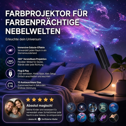 🌌 HD Galaxie- & Ozean-Projektor – Einfach einstecken & genießen! 🥳 Bereits über 50.000 begeisterte Kunden! ✨