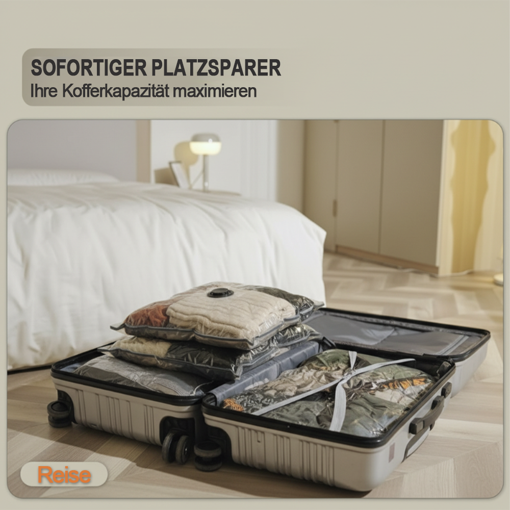 Vakuum-Kompressionsbeutel für Reisen & Zuhause – Platzsparende Aufbewahrung für Kleidung 🧳🏠