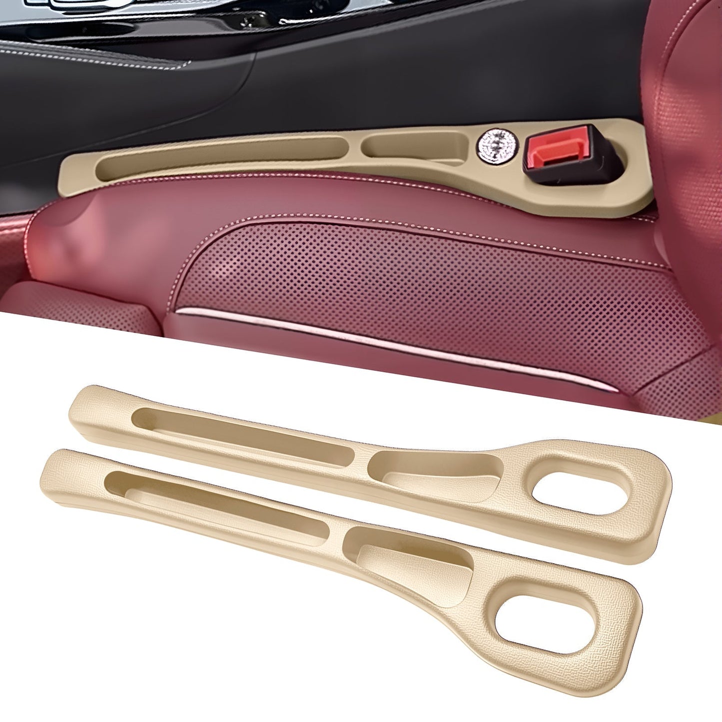 🚗Nie wieder das Handy zwischen den Autositzen verlieren💺🌟Universeller Sitzlücken-Füller • Organizer mit Doppel-Fach🌟