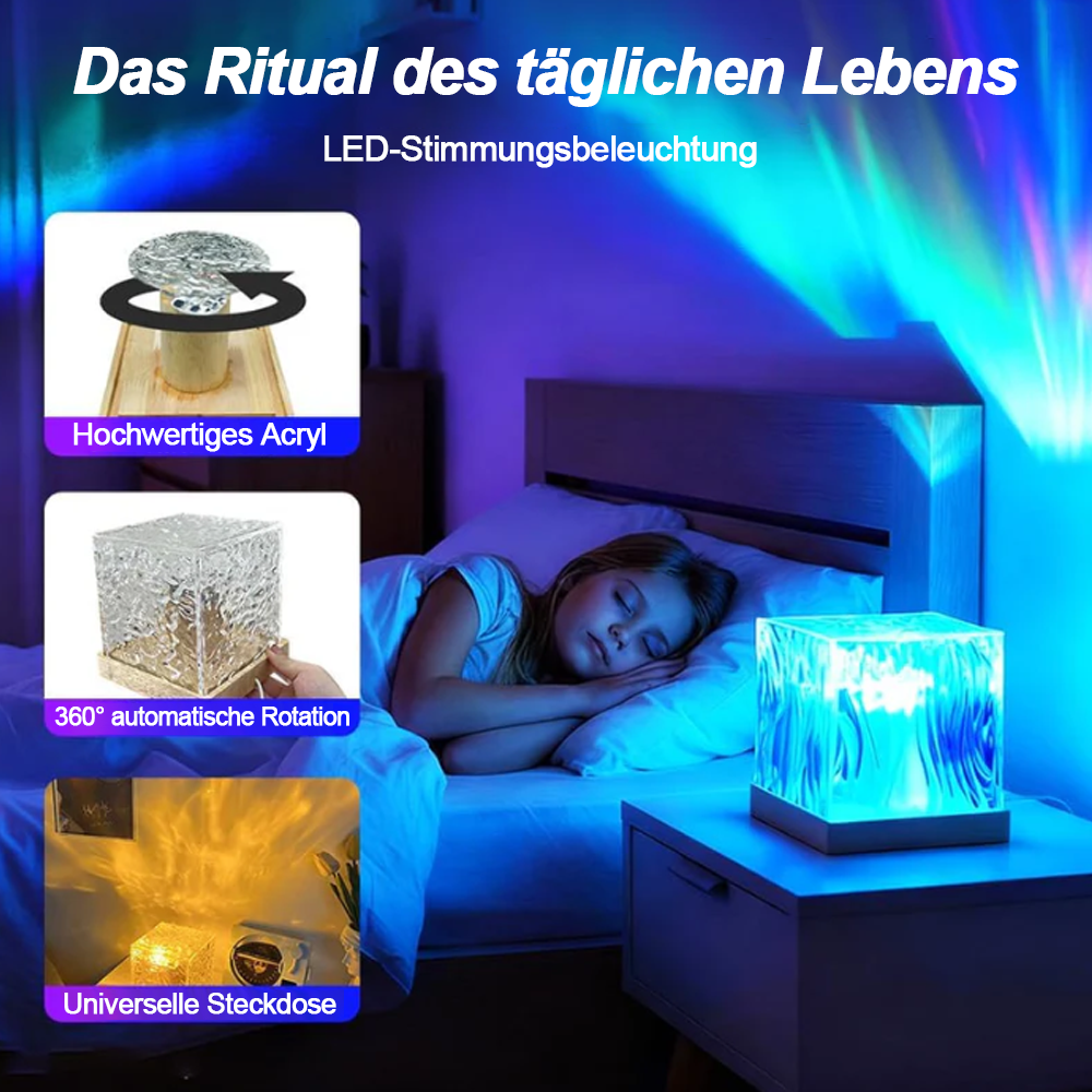 💥2026 Aktion: 50% Rabatt💥Nordlicht-Traum Projektor 2026 – 16-Farben-Aurora-Lampe, stimmungsvolle Beleuchtung für Schlafzimmer, moderne Deko-Leuchte für Zuhause -Remifa®