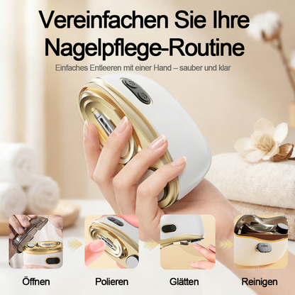 💥LETZTER TAG VERKAUF 50% RABATT💥 2-in-1 Elektrischer Nagelknipser & Polierer 🏆 Universelle automatische Nagelfeile für Erwachsene und Kinder👶 -Remifa®