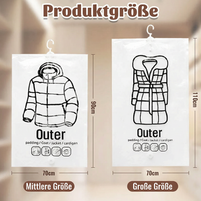 💘 Valentinstagsangebot: 50% Rabatt! ✨Hängende Vakuum-Aufbewahrungsbeutel mit Elektropumpe – Sparen Sie 75 % mehr Platz & Zeit!