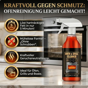 📢📢🔥Kaufe 2 und erhalte 1 gratis⏰Backofen- und Grillreinigungsspray