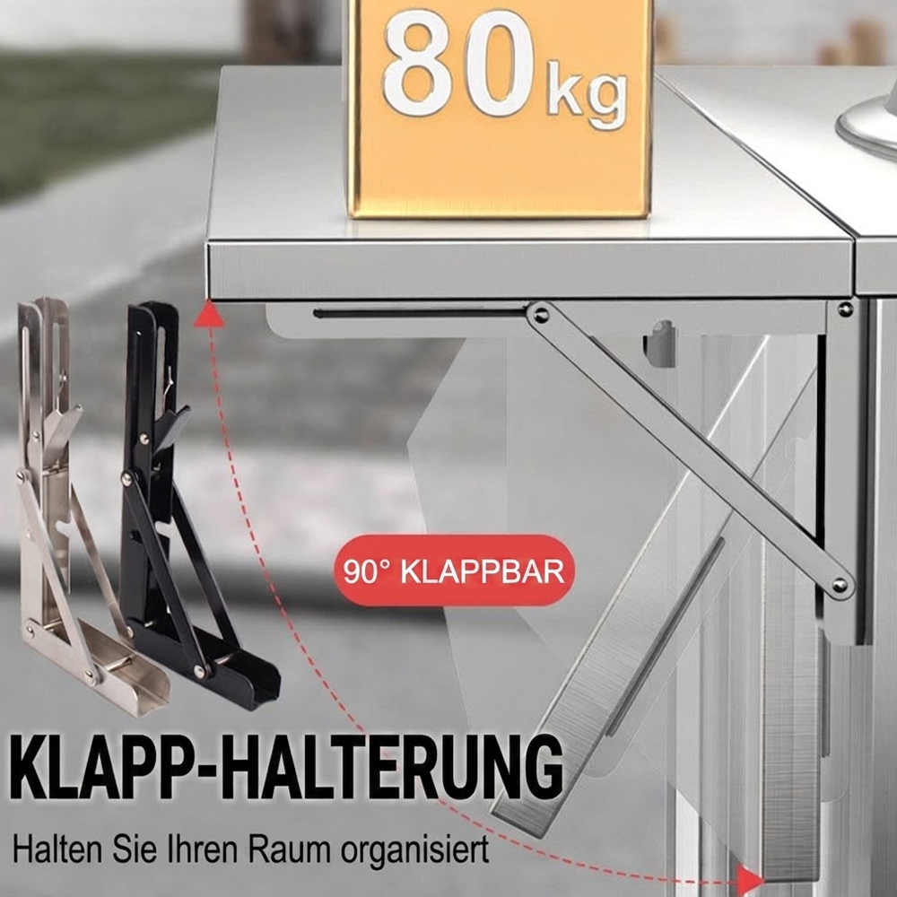 ✨ Klappbare Universalhalterung – Sofort mehr Ordnung & Platz in Küche, Büro und Zuhause 📚