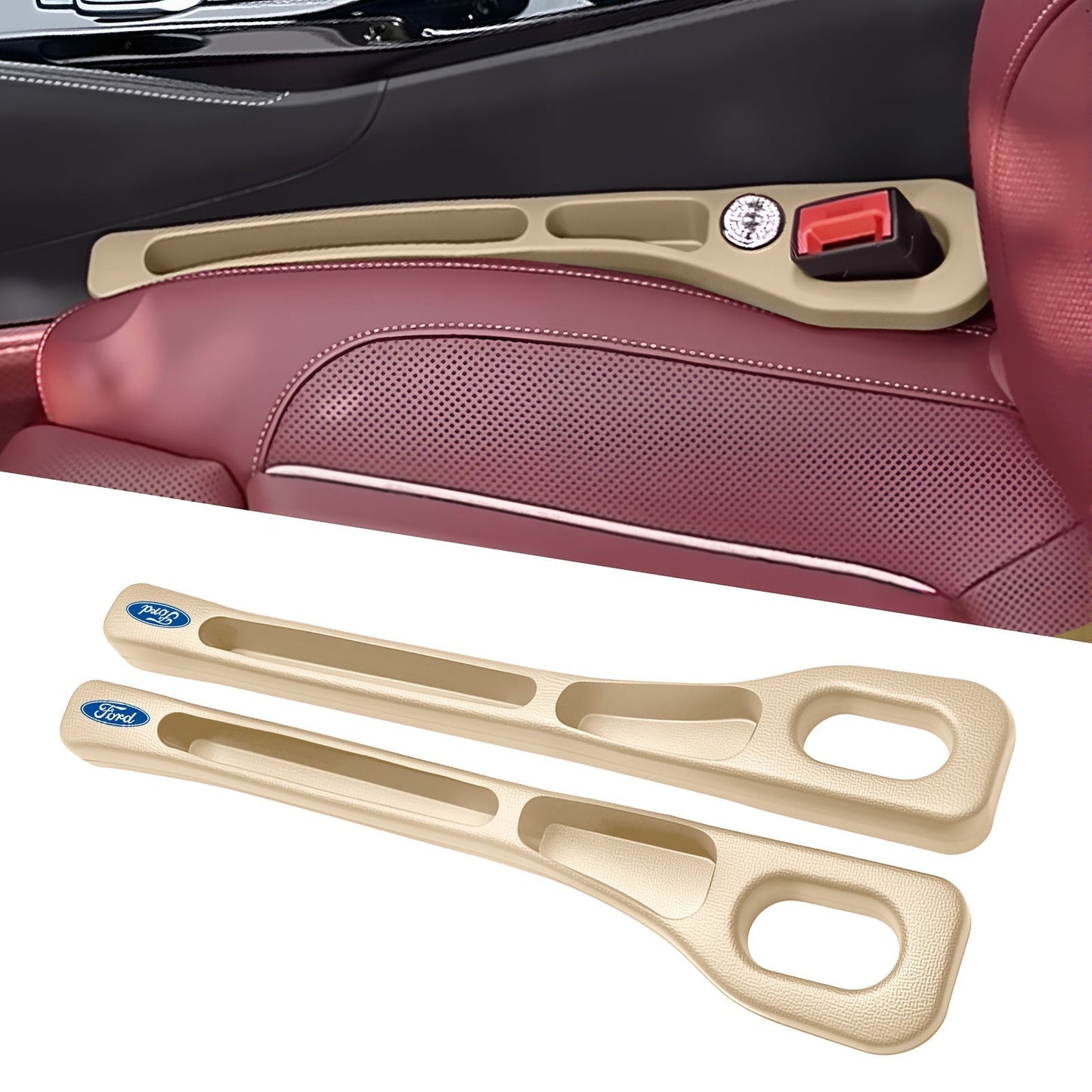 🚗Nie wieder das Handy zwischen den Autositzen verlieren💺🌟Universeller Sitzlücken-Füller • Organizer mit Doppel-Fach🌟
