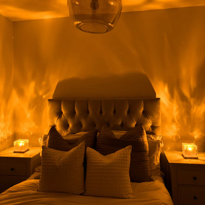 💥2026 Aktion: 50% Rabatt💥Nordlicht-Traum Projektor 2026 – 16-Farben-Aurora-Lampe, stimmungsvolle Beleuchtung für Schlafzimmer, moderne Deko-Leuchte für Zuhause -Remifa®