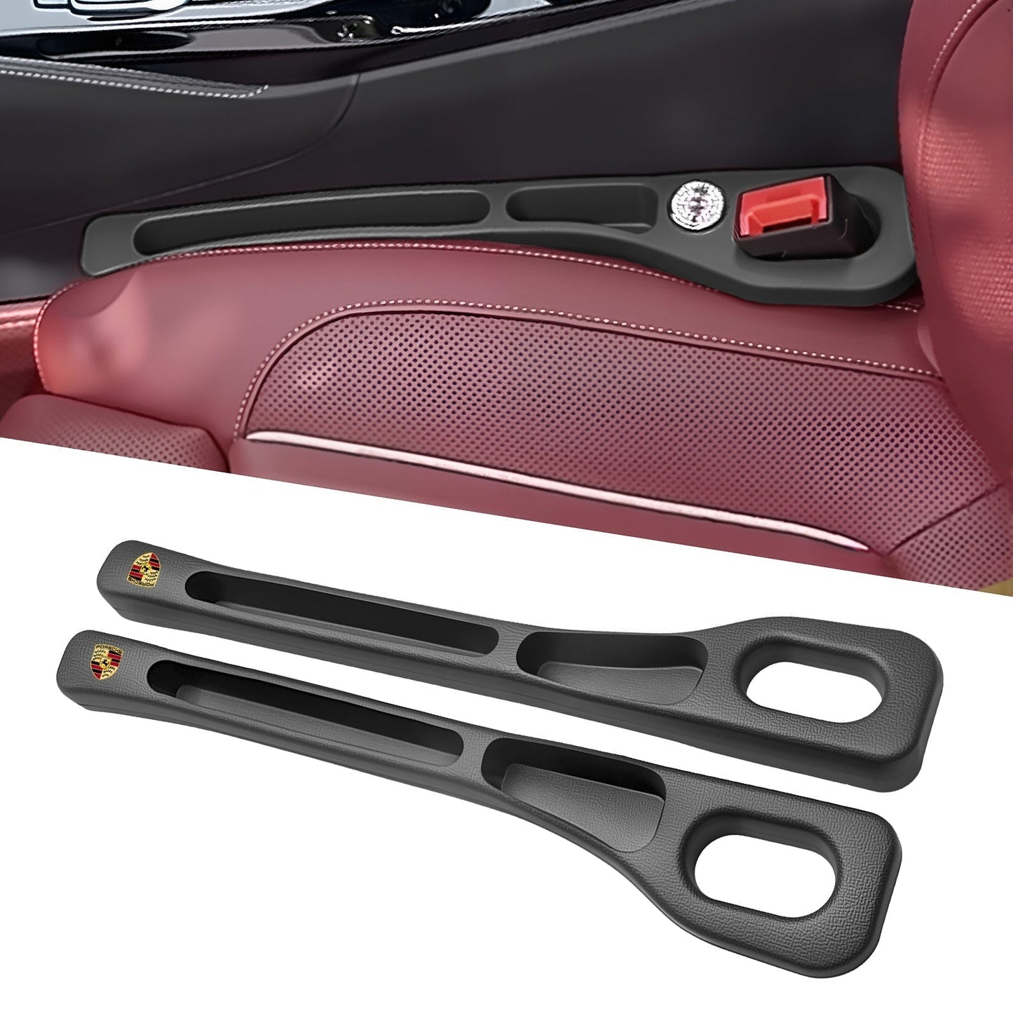 🚗Nie wieder das Handy zwischen den Autositzen verlieren💺🌟Universeller Sitzlücken-Füller • Organizer mit Doppel-Fach🌟