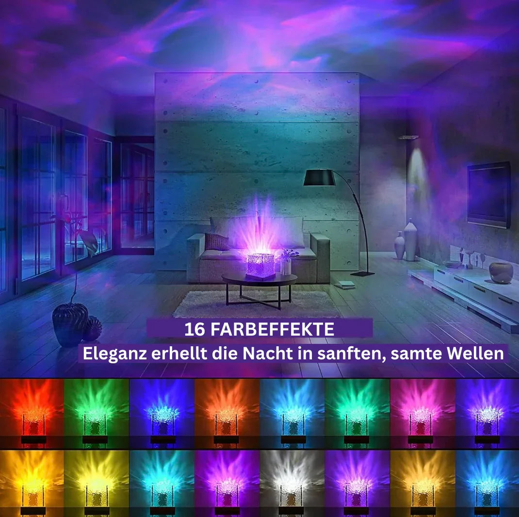 💥2026 Aktion: 50% Rabatt💥Nordlicht-Traum Projektor 2026 – 16-Farben-Aurora-Lampe, stimmungsvolle Beleuchtung für Schlafzimmer, moderne Deko-Leuchte für Zuhause -Remifa®