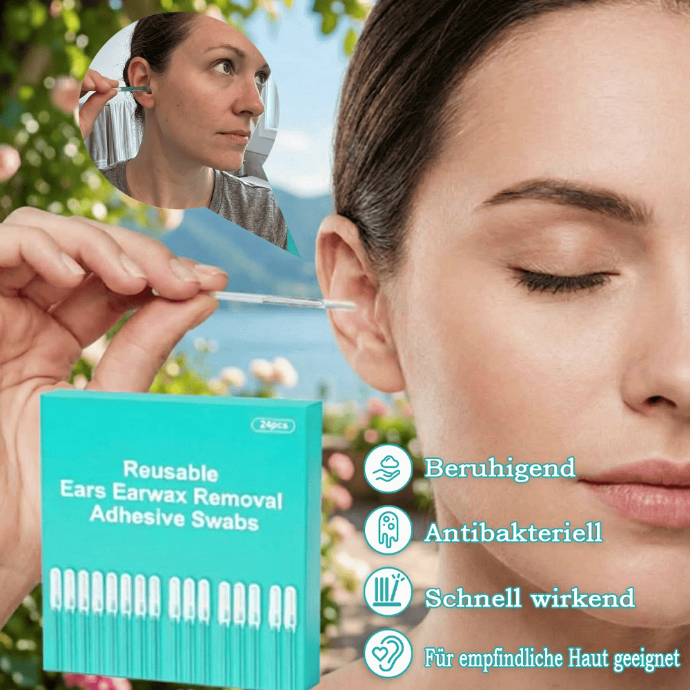 ⏰Letzter Tag Verkauf 50% Rabatt🔥Wiederverwendbare Klebetupfer zur Entfernung von Ohrenschmalz👂