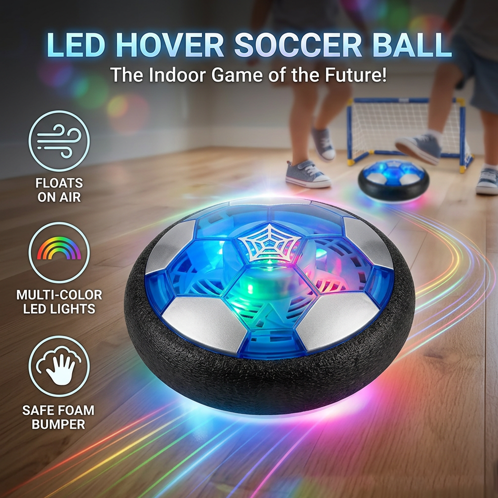 ⚽️Hover Fußball mit LED⚽️ – Sicherer Indoor-Spielspaß für Kinder