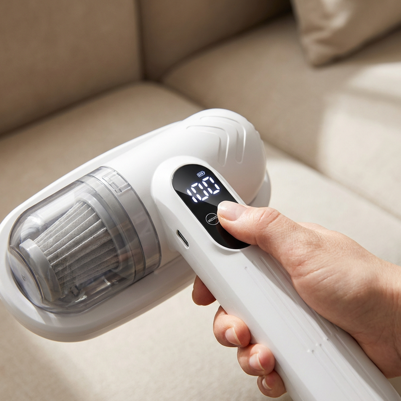 😱🛏️Unsichtbare Milben rauben dir den Schlaf! Normale Staubsauger nutzlos? Klopfen + Saugen + UV in einem!💥🔦 -Remifa®