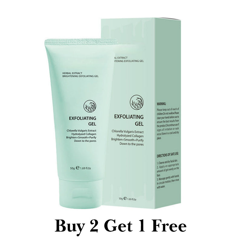 80%OFF-Kräuter-Exfoliating Gel mit Chlorella & Kollagen – Aufhellendes Peeling für glatte, reine Haut