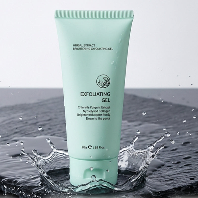 80%OFF-Kräuter-Exfoliating Gel mit Chlorella & Kollagen – Aufhellendes Peeling für glatte, reine Haut